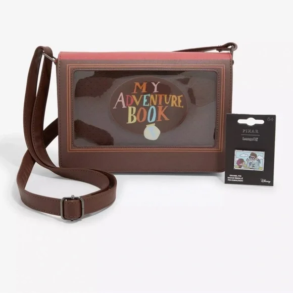 Loungefly Disney Pixar Up Adventure Book Pin Display Crossbody Bag - Picture 1 of 7